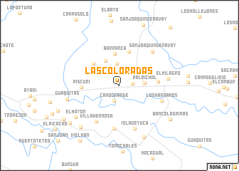 map of Las Coloradas