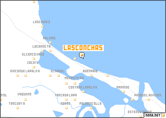 map of Las Conchas