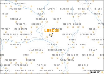 map of Lascov