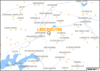 map of Las Crucitas