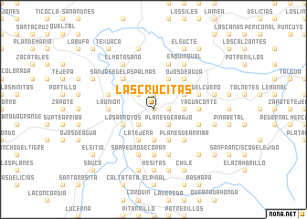 map of Las Crucitas