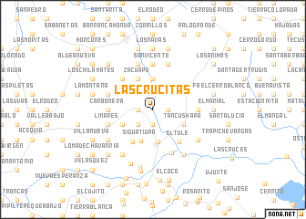 map of Las Crucitas