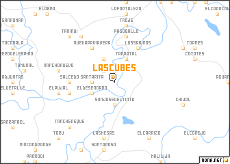 map of Las Cubes