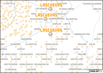map of Las Cuevas