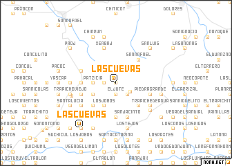 map of Las Cuevas