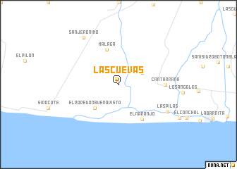 map of Las Cuevas