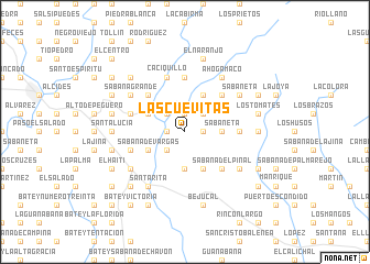 map of Las Cuevitas