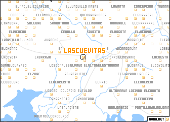 map of Las Cuevitas