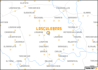 map of Las Culebras