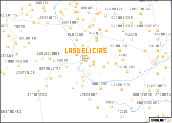 map of Las Delicias