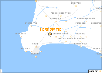 map of La Sdriscia