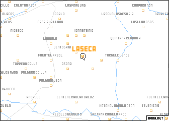 map of La Seca