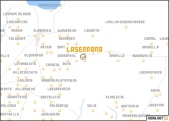 map of La Serrana