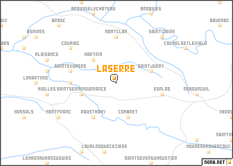 map of La Serre