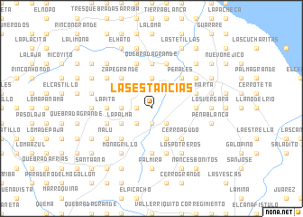 map of Las Estancias