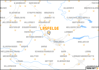 map of Lasfelde