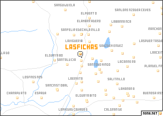 map of Las Fichas