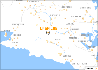 map of Las Filas