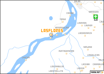 map of Las Flores