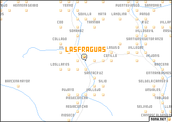 map of Las Fraguas