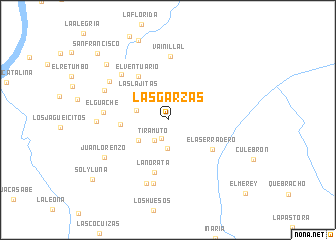 map of Las Garzas