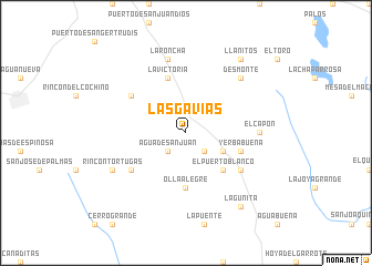 map of Las Gavias