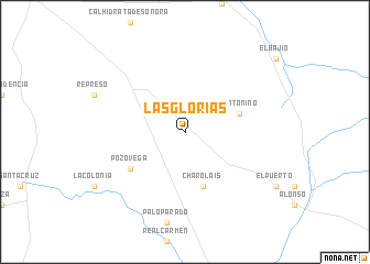 map of Las Glorias