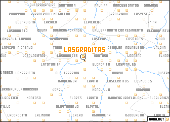 map of Las Graditas