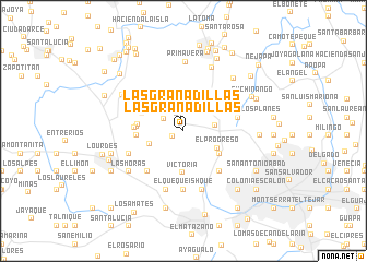 map of Las Granadillas