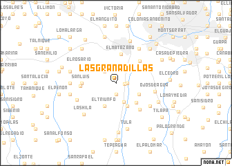 map of Las Granadillas