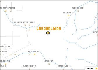 map of Las Gualdias