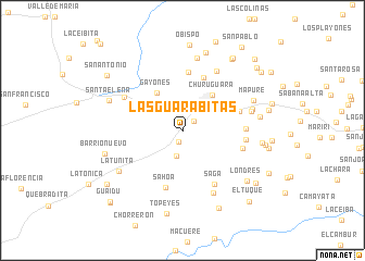 map of Las Guarabitas