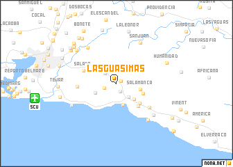 map of Las Guásimas