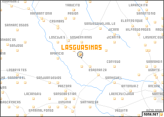 map of Las Guásimas