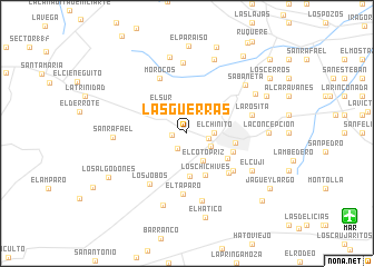 map of Las Guerras