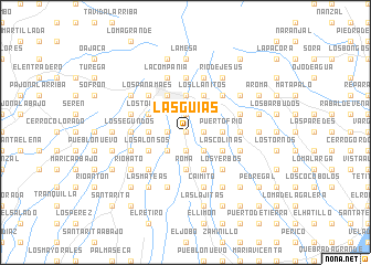 map of Las Guías