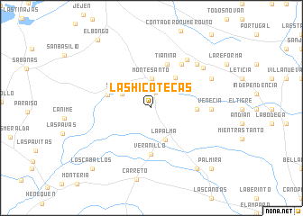 map of Las Hicotecas