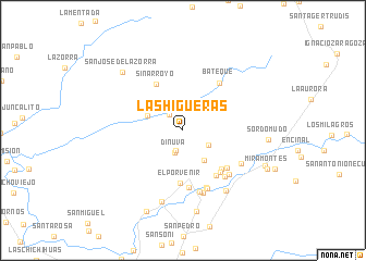 map of Las Higueras