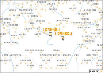 map of Lashkaj