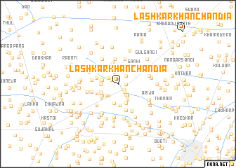 map of Lashkar Khān Chāndia
