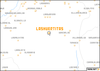 map of Las Huertitas