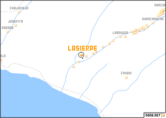 map of La Sierpe