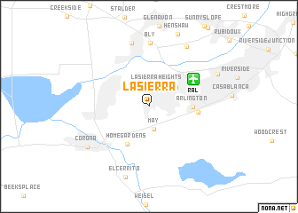map of La Sierra