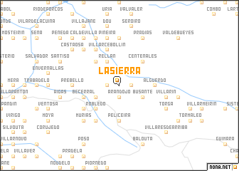 map of La Sierra