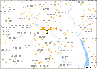 map of La Sierra