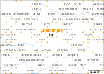 map of La Sigonnie