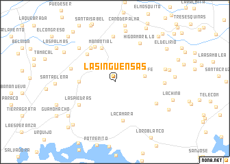 map of Las Inguensas