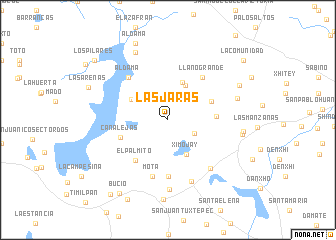 map of Las Jaras