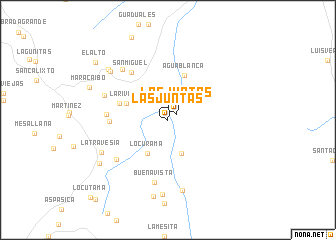 map of Las Juntas