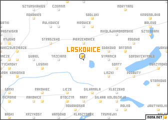 map of Laskowice